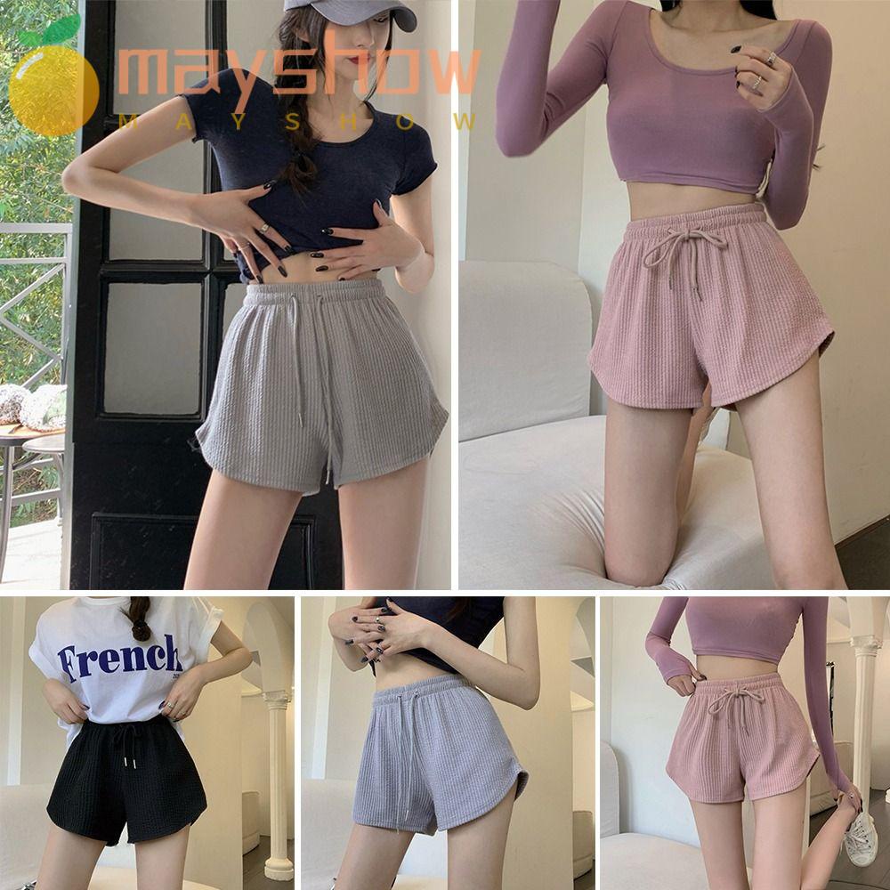 Quần Short Thể Thao Chất Liệu Co Giãn Thời Trang Cho Nữ