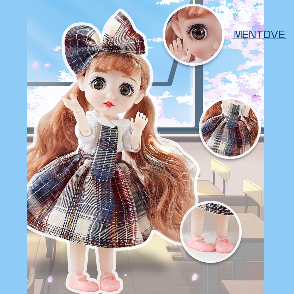 Búp Bê JK Mặc Đầm Nhám 24CM Biểu Tượng Cảm Xúc Đẹp Mắt