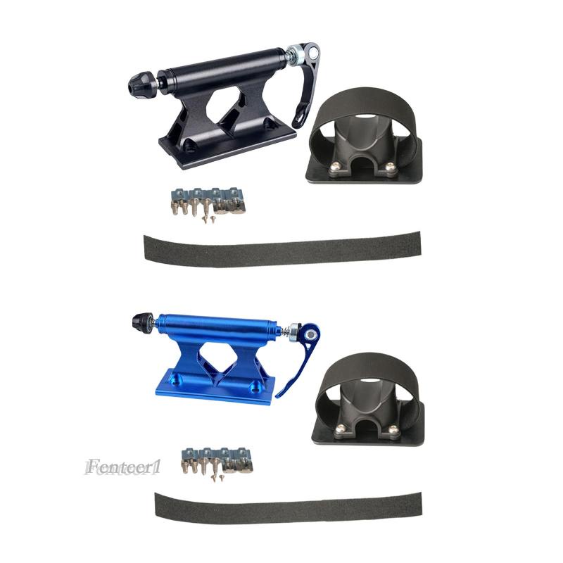 [Fenteer1] Khung Gắn Phuộc Xe Đạp Bằng Hợp Kim Nhôm Màu Đen