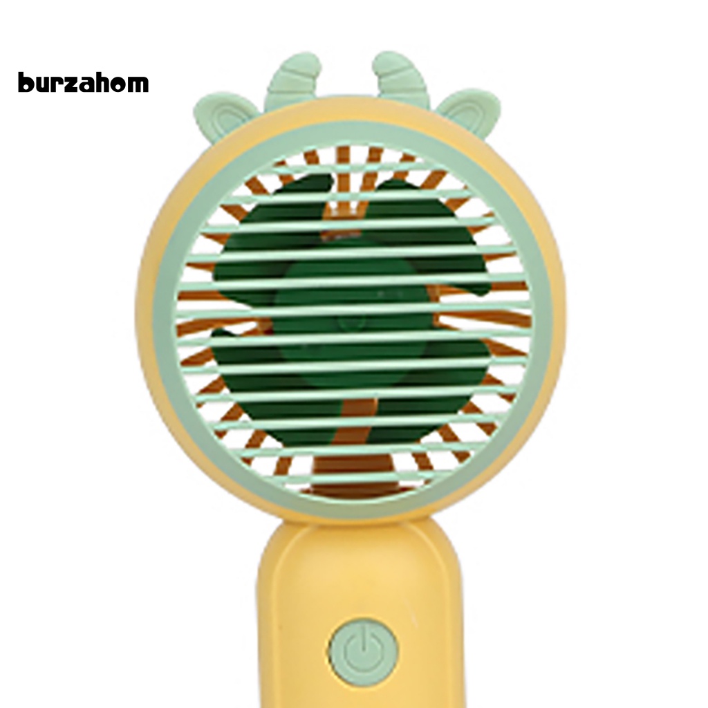 Quạt Làm Mát Mini Cầm Tay Hình Gia Súc Hoạt Hình Dễ Thương Có Thể Sạc Lại