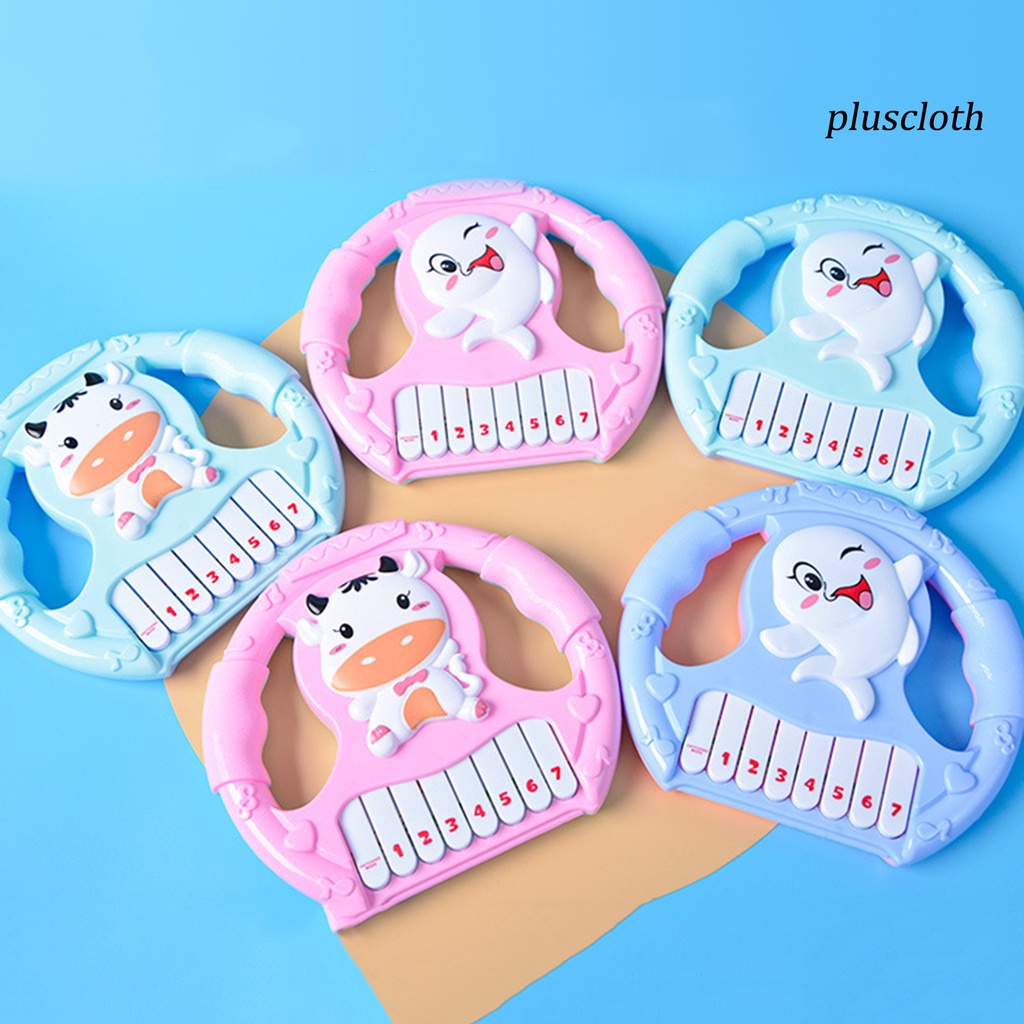 Đồ Chơi Đàn Piano Tạo Hiệu Ứng Âm Thanh Hình Vô Lăng Hoạt Hình Cho Bé