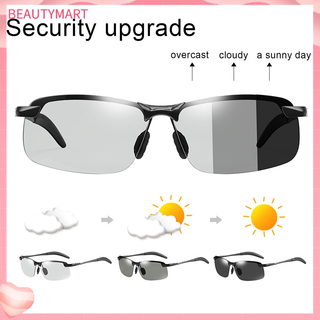 Kính Mát Phân Cực Chống Tia UV Thay Đổi Màu Sắc Theo Ngày Và Đêm Cho Nam Và Nữ