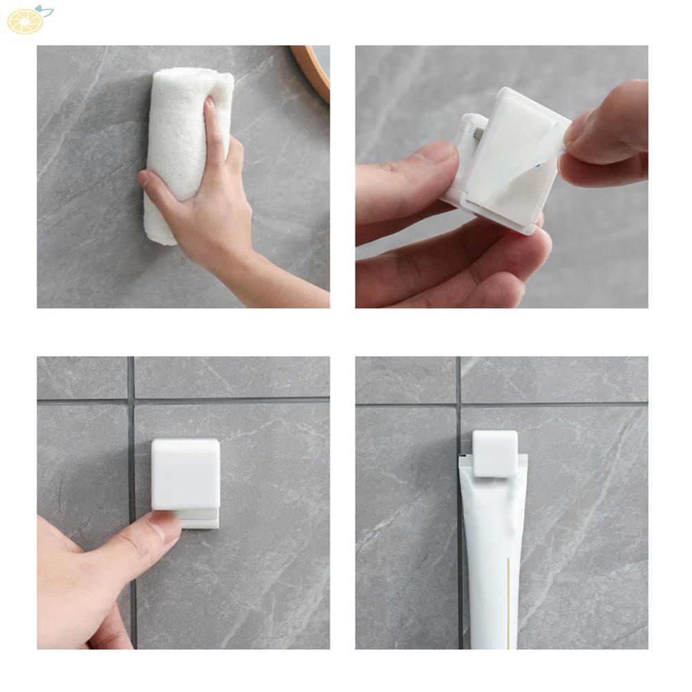 【VARSTR】3pc Self Adhesive Toothpaste Holder Dispenser Wall Mount High Quality Organizer
