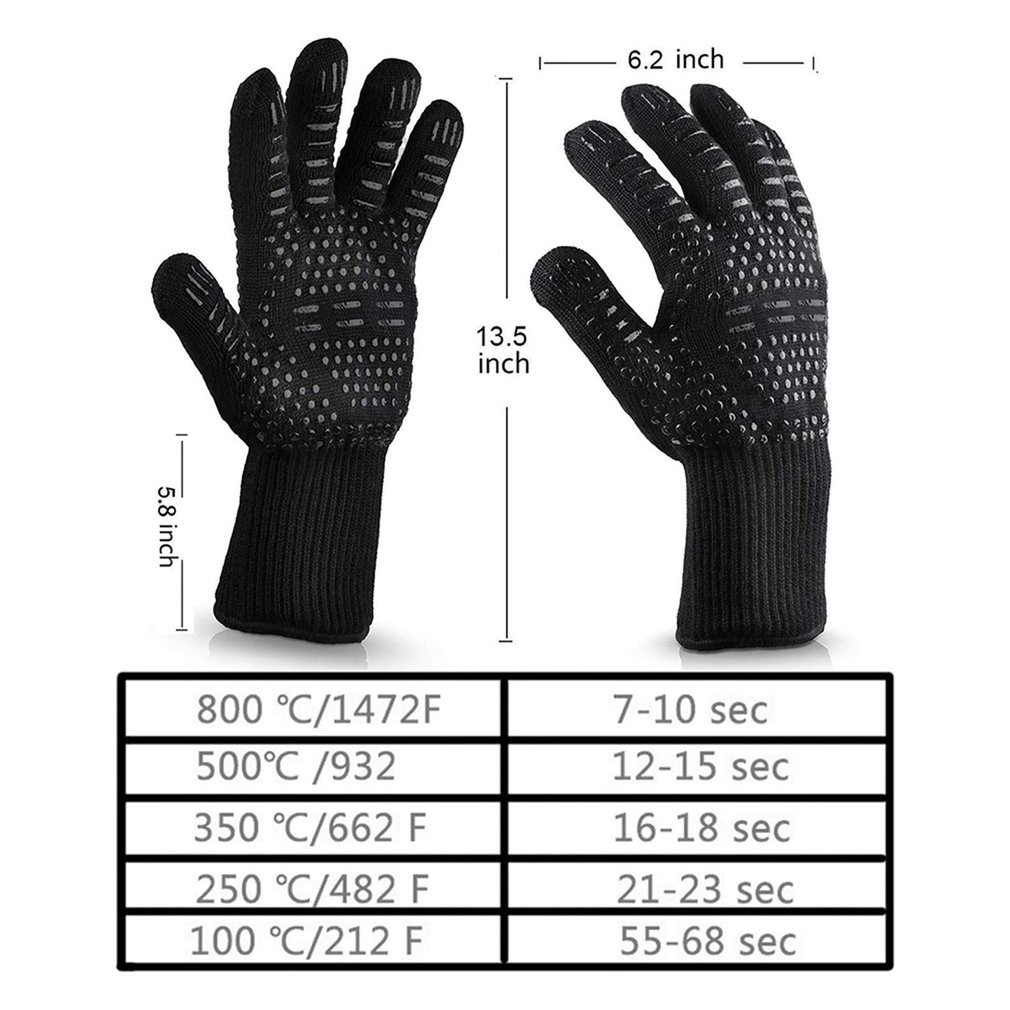 =Christmas=Heat Resistant 800 Degrees Microwave Oven Baking High Temperature Gloves
