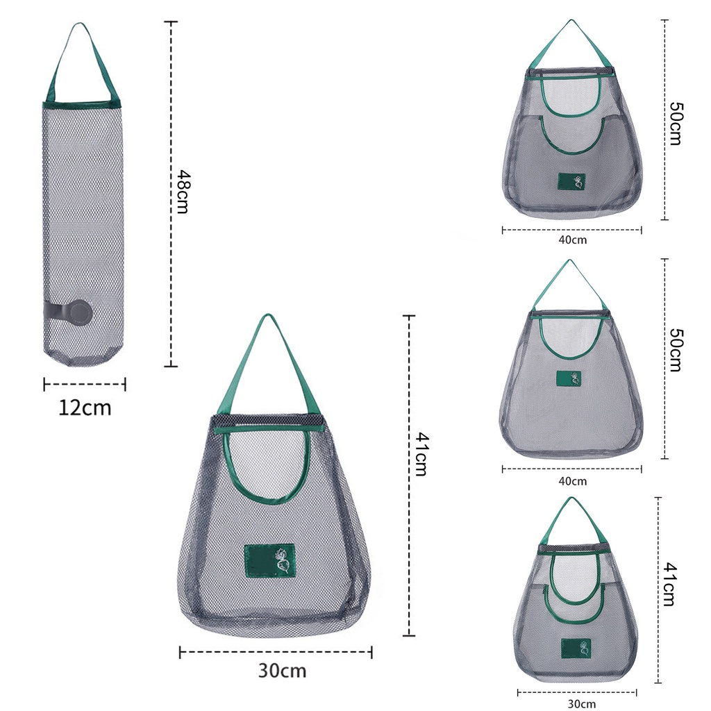 Túi Lưới Đựng Trái Cây Có Tay Cầm Thoáng Khí Chịu Tải Mạnh