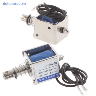Dul jf-0826b 12v/2a 10mm 20n đẩy kéo loại mở khung solenoid châm điện ao