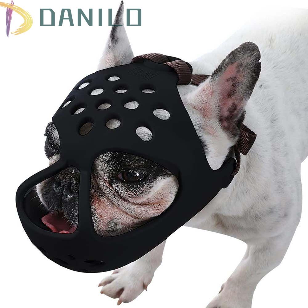 Mặt Nạ Cao Su Thoáng Khí Ngăn Chó Bull Pháp