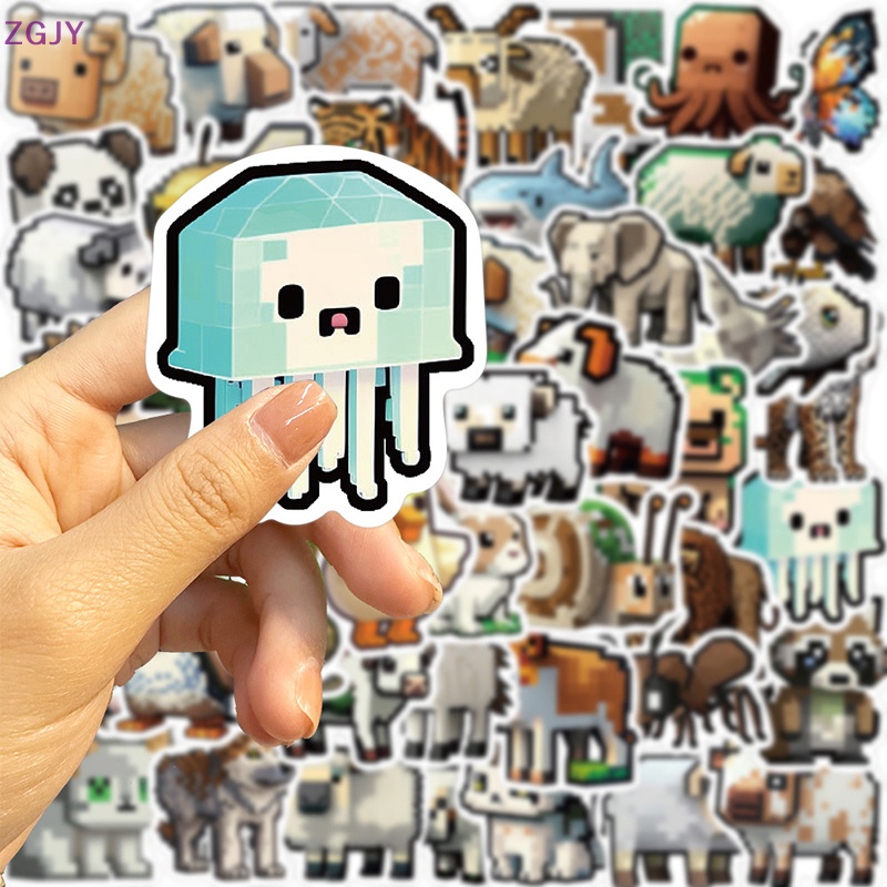 Bộ 50 Miếng Dán Trang Trí Hình Động Vật Graffiti Độc Đáo Mới