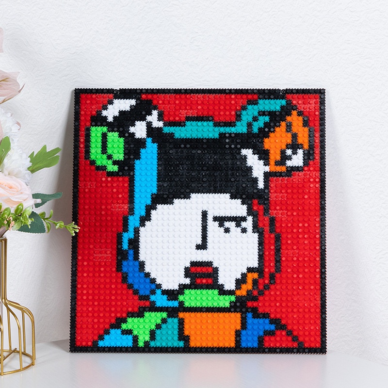 Đồ Chơi Khối Xây Dựng Hình Chú Gấu Bằng Nhựa Ppixel