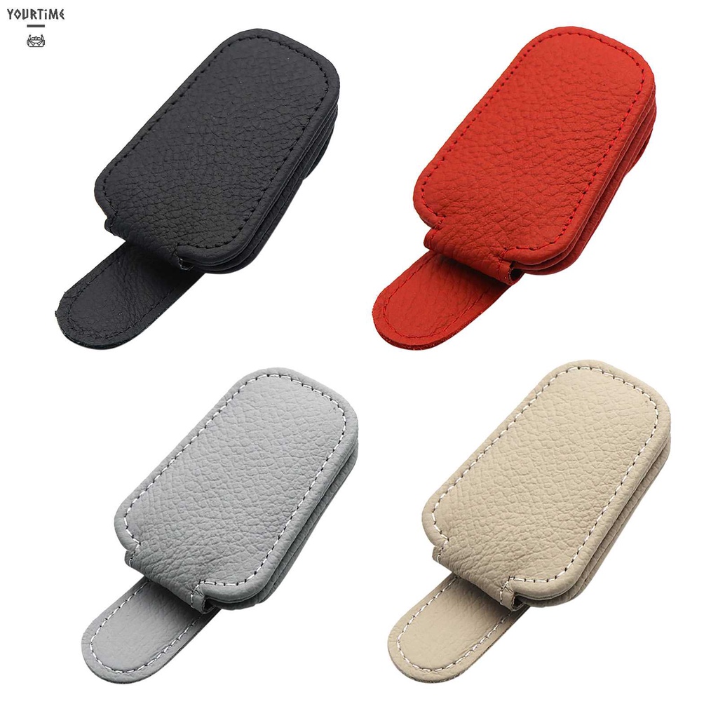 Móc Treo Kính Mát Từ Tính Bằng Da Bò Tiện Dụng