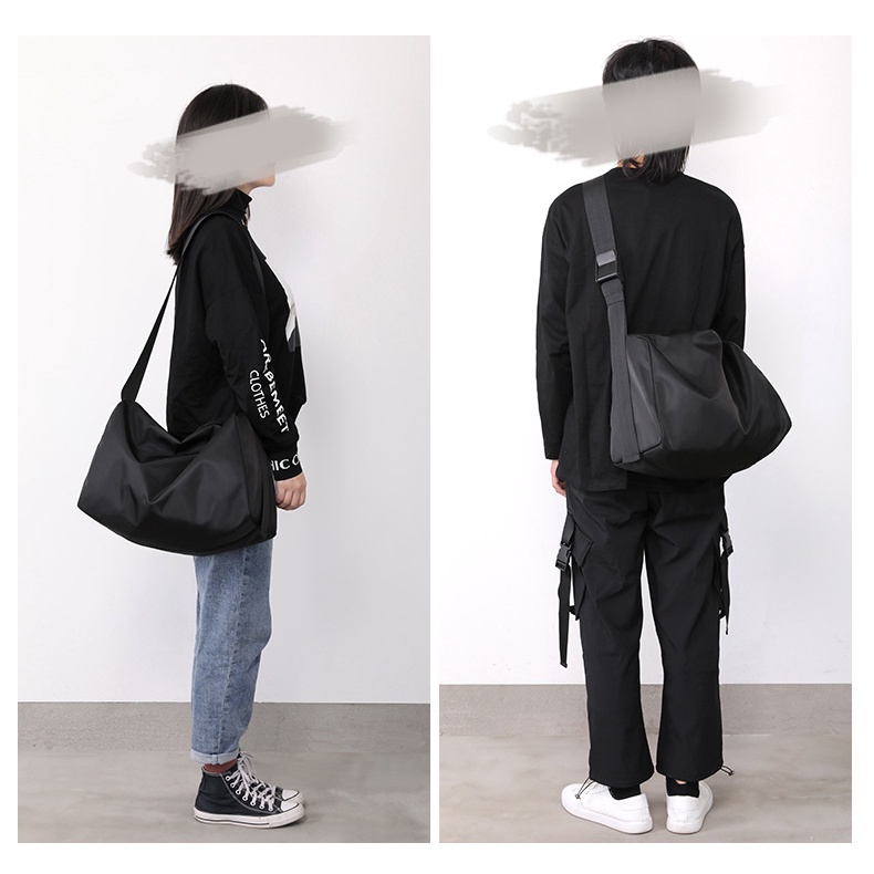 El Accent Túi Đeo Chéo Một Bên Vai Đa Chức Năng Phong Cách Harajuku Nhật Bản Giản Dị Dành Cho Bạn Nam Sinh Đại Học