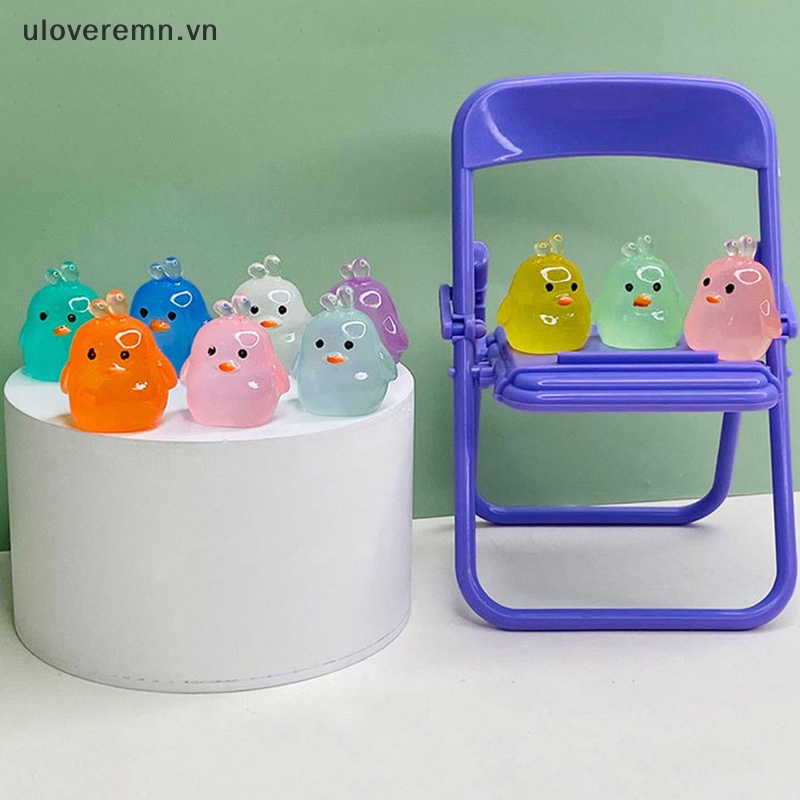 Bộ 5 Tượng Vịt Con Phát Quang Dùng Trang Trí Vườn