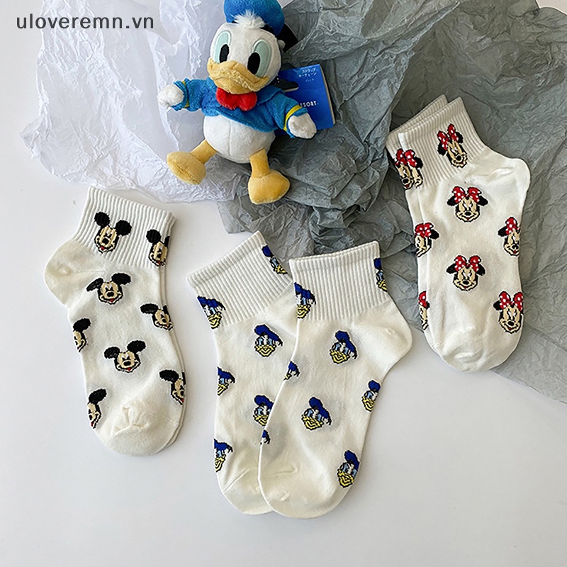 Vớ Cổ Thấp In Họa Tiết Hoạt Hình Dễ Thương Thời Trang Cho Nữ