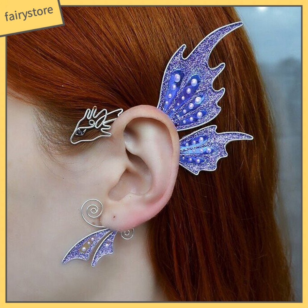 1 Khuyên Đeo Tai Bắt Mắt Hình Động Vật Bằng Kim Loại Tinh Tế Dễ Đeo Cho Nữ