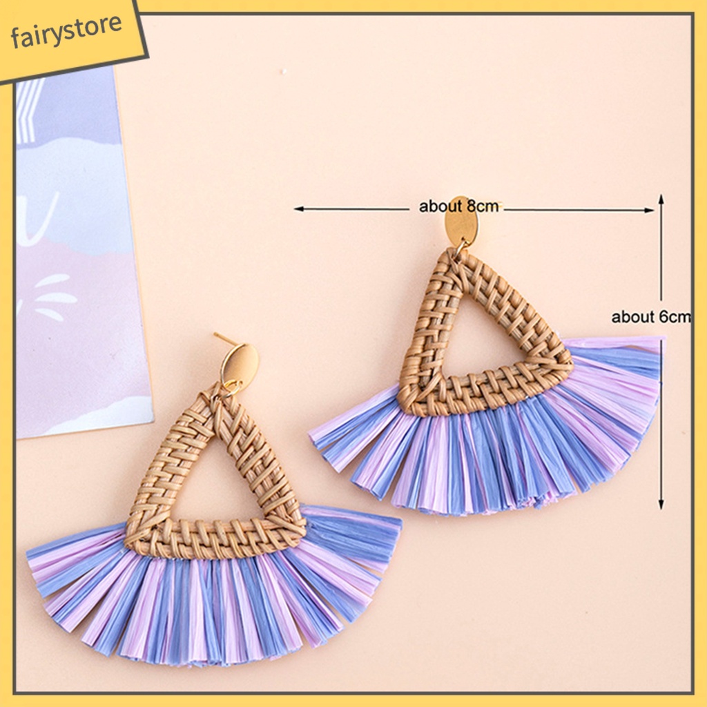 1 Đôi Bông Tai Dáng Dài Phong Cách Boho Thời Trang Cho Nữ