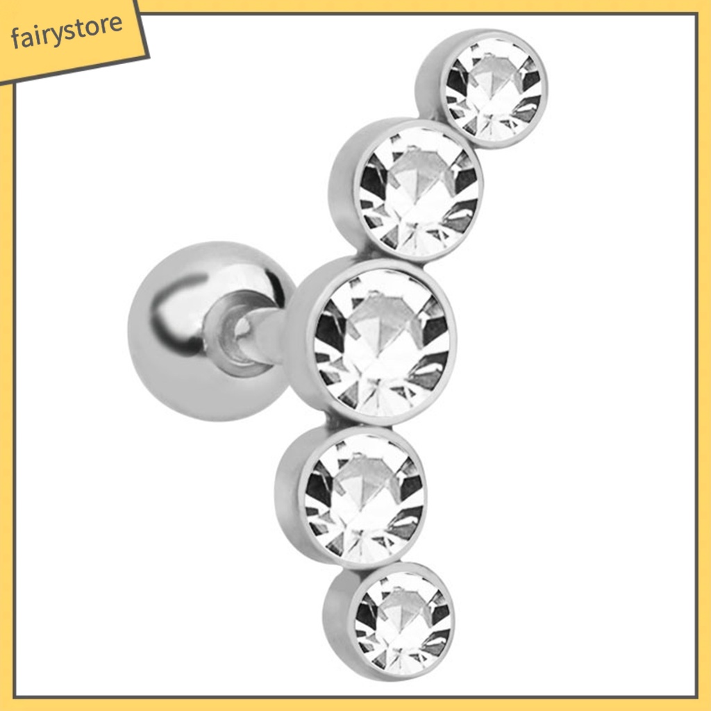 Bông Tai Dạng Kẹp Bằng Kim Loại Thiết Kế Độc Đáo Thời Trang