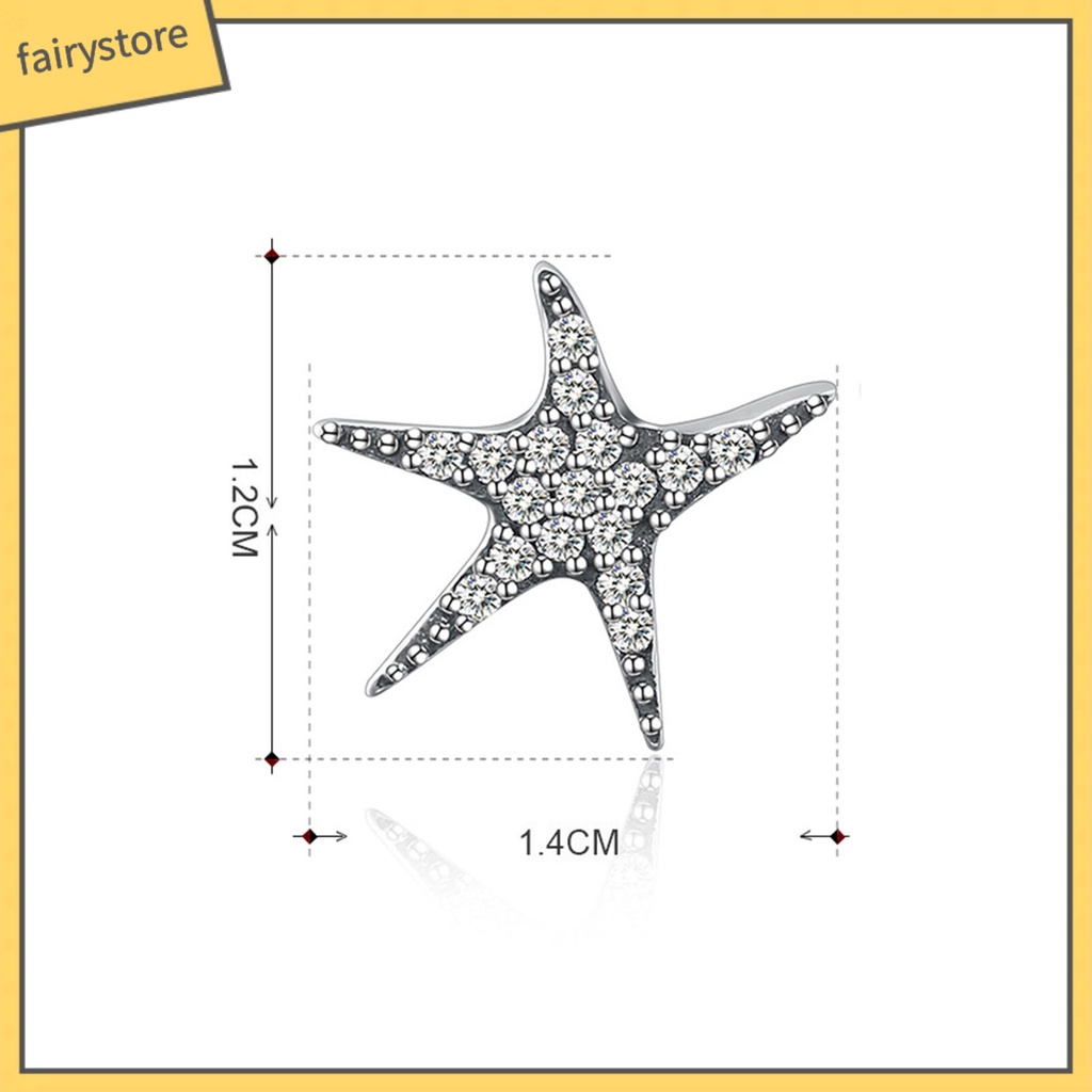 [FRO] 1 Đôi Bông Tai Đinh Tán Hình Sao Biển Dễ Thương Thoải Mái Mặc Làm Quà Tặng