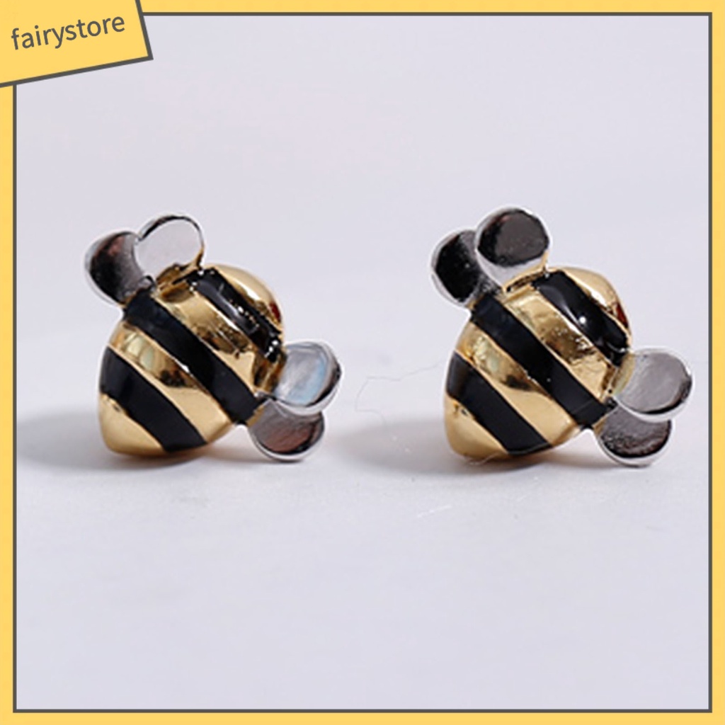 Bộ Trang Sức Vòng cổ / Bông Tai Hình Ong Xinh Xắn Cho Nữ