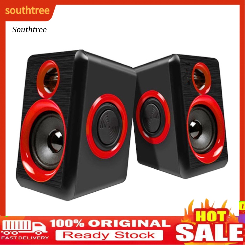 1 Cặp Loa Âm Thanh Vòm Đa Phương Tiện Có Dây USB Cho PC Laptop