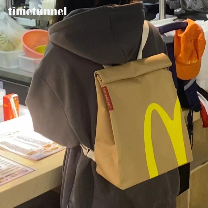 Túi Xách Vải Canvas In Họa Tiết Hoạt Hình Vui Nhộn Dành Cho Nữ timetunnel