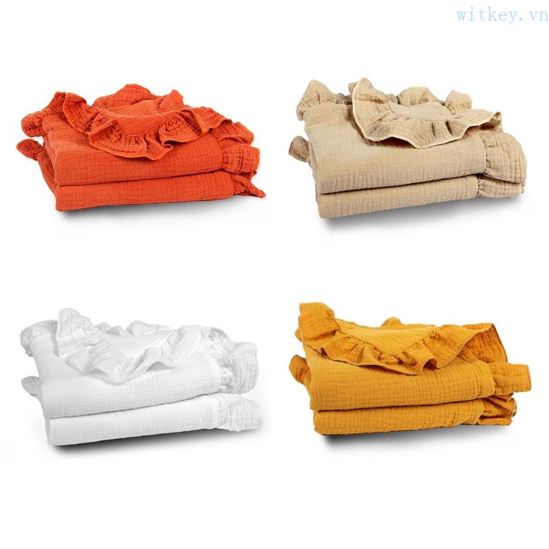 Chăn Quấn Em Bé 35In Chất Liệu Cotton Muslin Tiện Dụng
