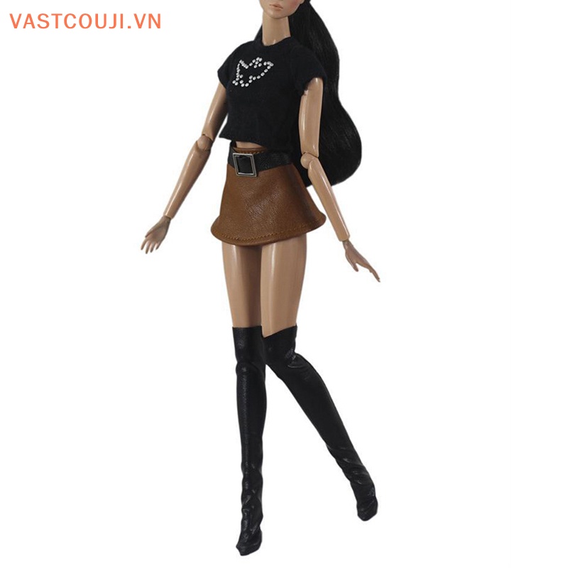 Set 4 Chân Váy + Túi Xách Xinh Xắn Cho Búp Bê 30cm Tỉ Lệ 1 / 6