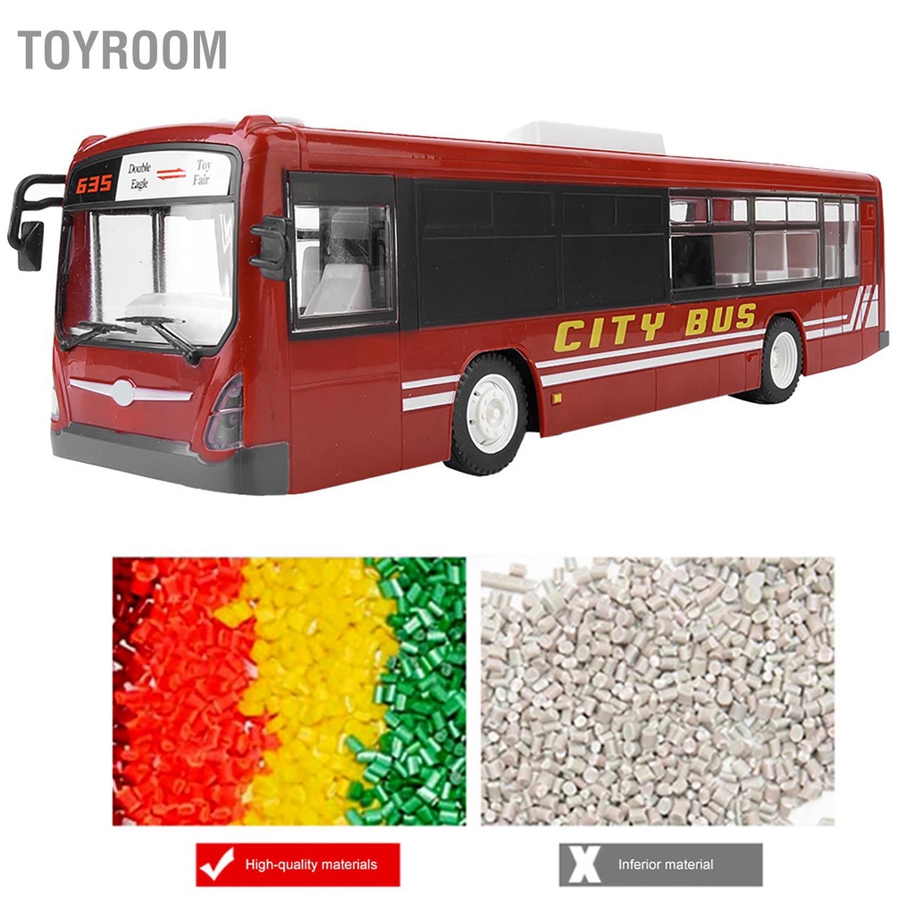Có thể bán buôn Điều khiển từ xa RC 2.4GHz Xe mô hình xe buýt trẻ em đồ chơi ToyRoom Hàng giao ngay
