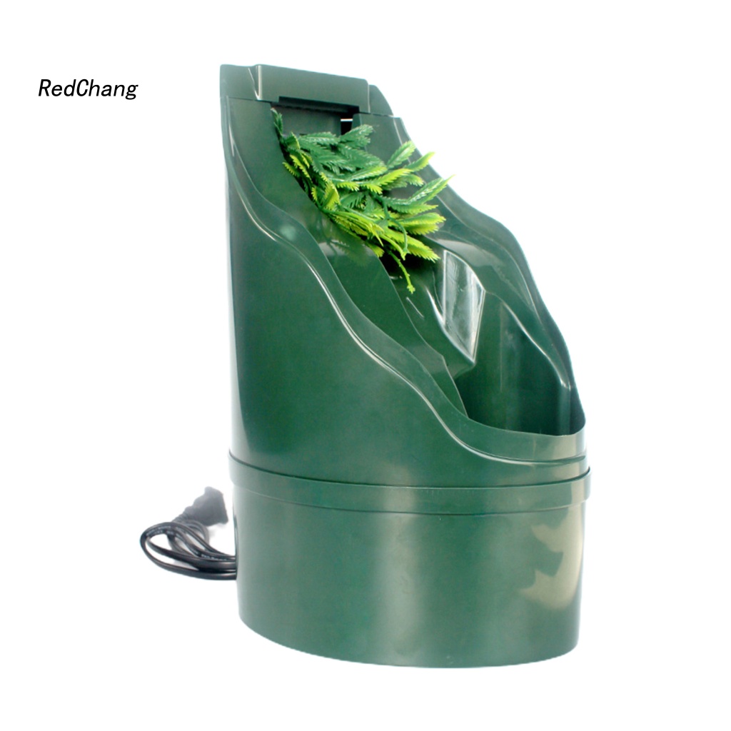 Đài Phun Nước Bằng Nhựa Hai Lớp Lọc Tiết Kiệm Không Gian Chống Ăn Mòn Có Thể Điều Chỉnh Cho Thằn Lằn Xanh Iguana