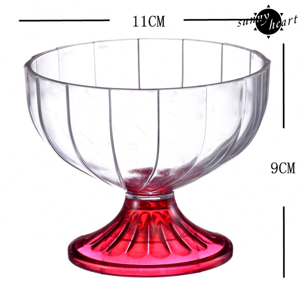 Cốc Lắc Kem / Sữa Tráng Miệng Bằng Acrylic Trong Suốt Không Thể Tái Sử Dụng 300ml