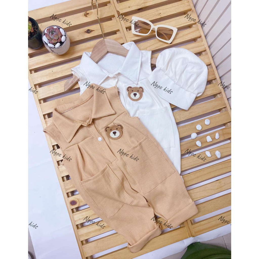 Set jum gấu bông 2 màu size 8-15kg