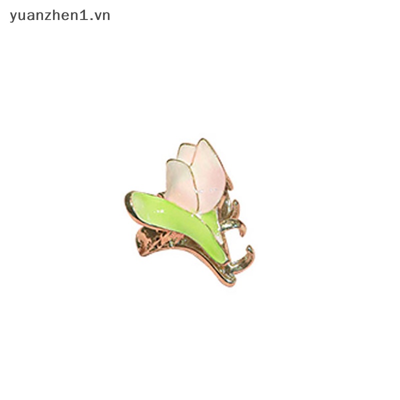 Kẹp Tóc Hoa Tulip Hồng Thời Trang Cho Nữ
