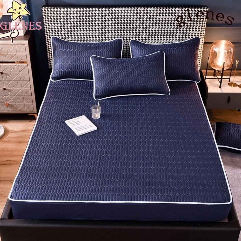 Ga Trải Giường Cao Cấp Màu Trơn Chống Bụi Thân Thiện Với Da Hiệu Glees