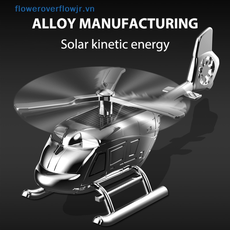Máy Khuếch Tán Tinh Dầu Mini Hình Trực Thăng Trang Trí Xe Hơi Dùng Năng Lượng Mặt Trời