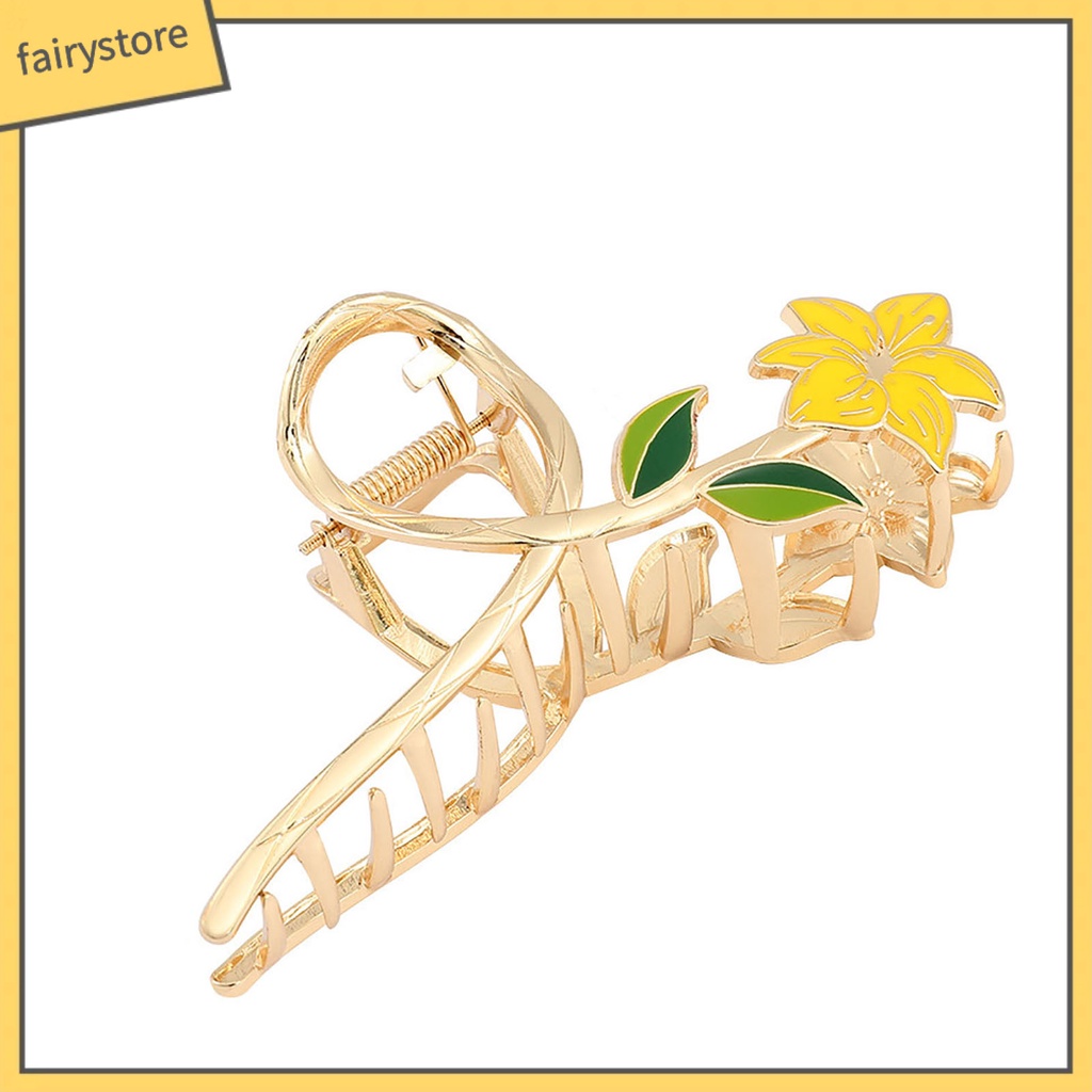 Kẹp Tóc Càng Cua Dạng Lò Xo Rỗng Co Giãn Mạnh Mẽ Chống Rơi Trang Trí Tóc Cho Nữ