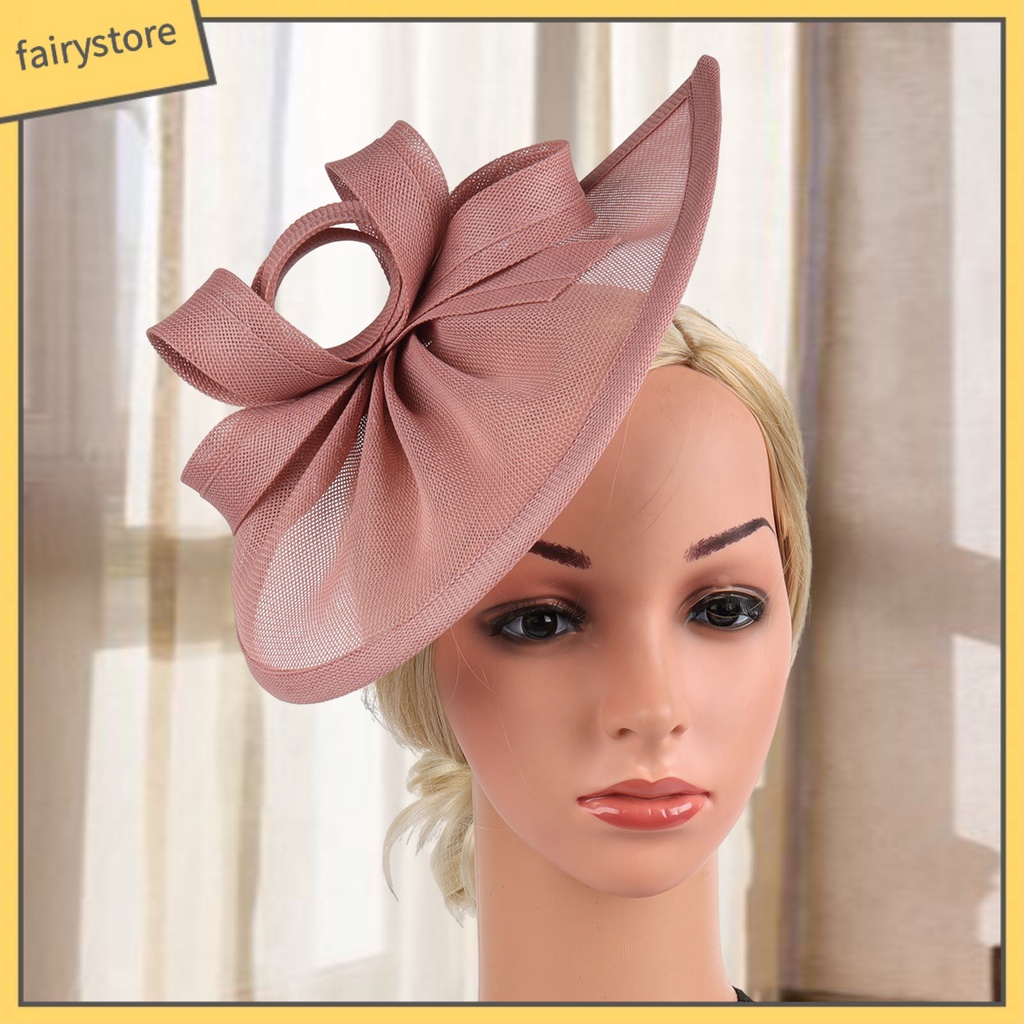 [FRO] Mũ Đội Đính Nơ Trang Trí Tóc Cô Dâu Phong Cách Retro Ngọt Ngào