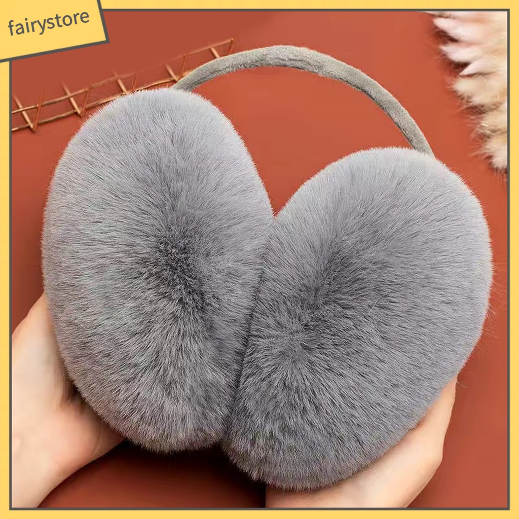 Chụp Tai Giữ Ấm Hình Tròn Bằng Lông Nhung Dày Dặn Cho Hoạt Động Ngoài Trời