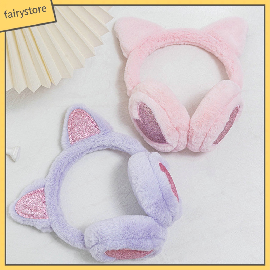 Chụp Tai Giữ Ấm Mùa Đông Bằng Lông Nhung Mềm Mại Họa Tiết Trái Tim Phong Cách Hàn Quốc