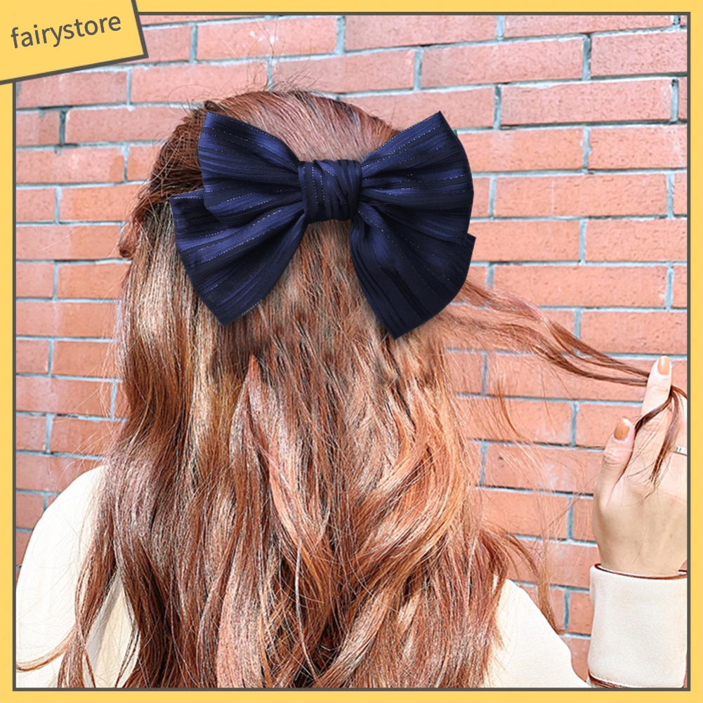 Kẹp TóC HìNh Nơ / Hoa MàU Trơn ThờI Trang Cho Nữ