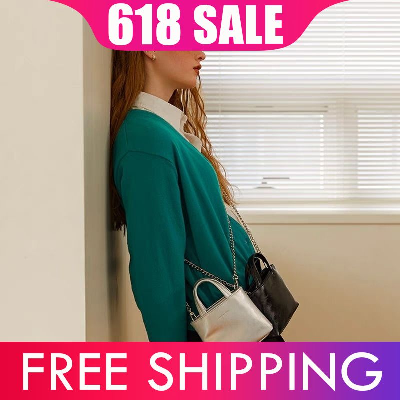 Túi Đeo Chéo Nhỏ Màu Trơn Phong Cách Hàn Quốc Chất Lượng Cao