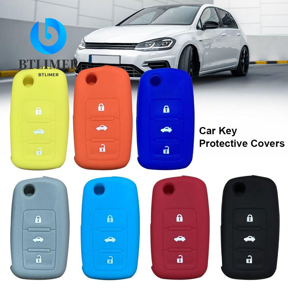 Bộ 3 Vỏ Bọc Chìa Khóa Điều Khiển Từ Xa 3 Nút Cho VW Golf Jetta Bora Polo Passat