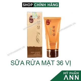 Sữa rửa mặt 36 vị mật nhân sâm - sữa rửa mặt cao mụn sâm đỏ 36 vị meea origin chính hãng