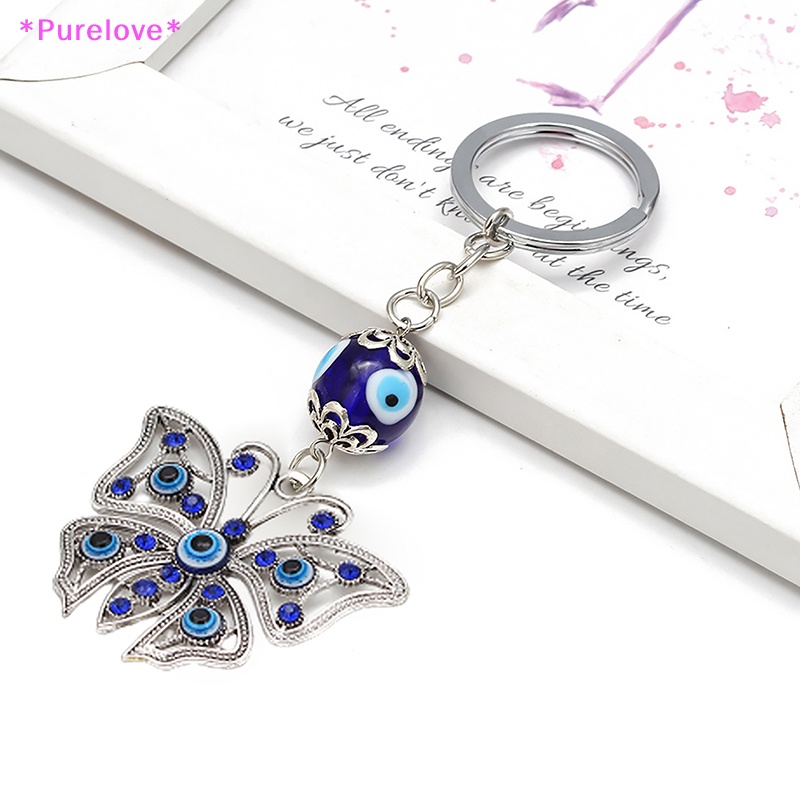 Móc Khóa Hợp Kim Hình Bướm Đính Đá Xinh Xắn Mới