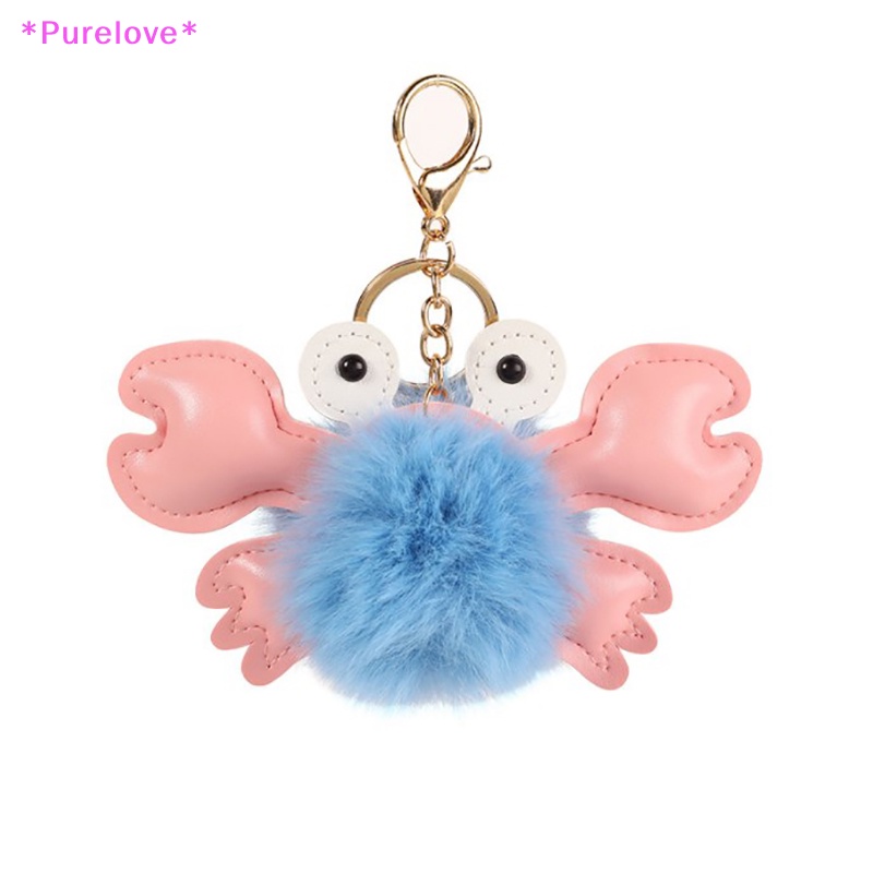 Móc Khóa Hình Con Cua Bằng Da Dễ Thương Dành Cho Nữ Mới