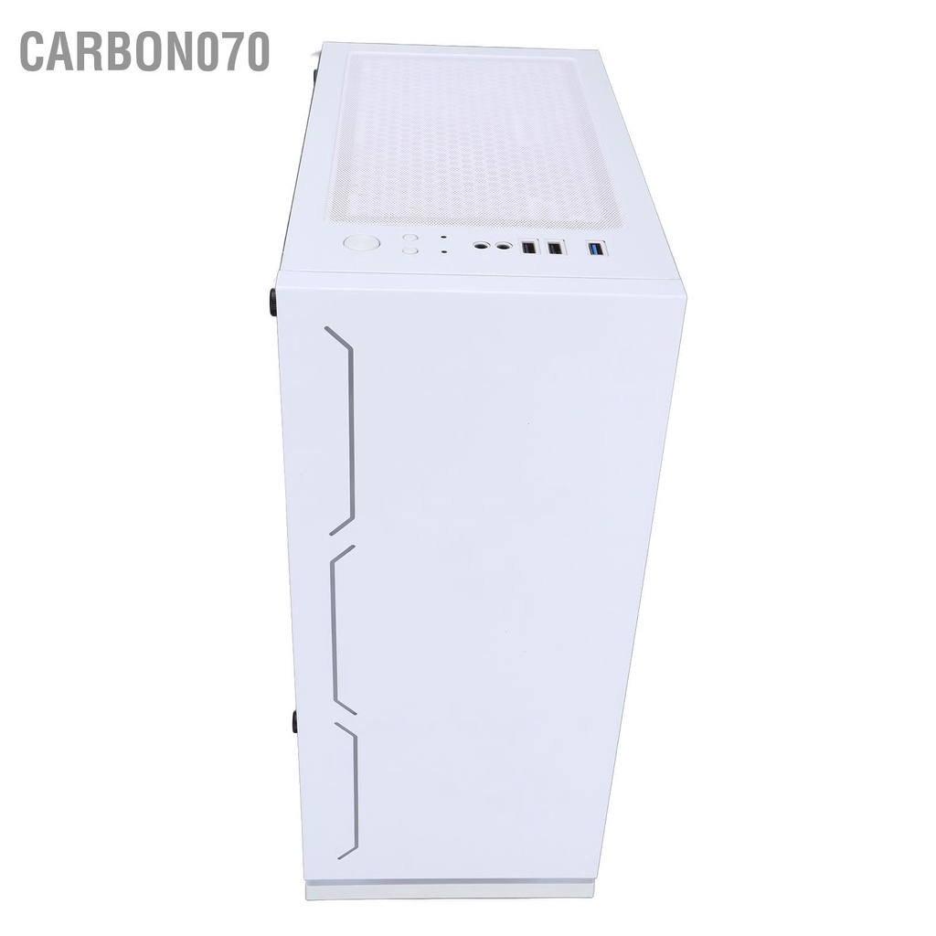 Carbon070 Máy tính để bàn RGB Khung gầm Thiết kế không đối xứng Trong suốt Khả năng tương thích bên trong cao Mở rộng 7 khe cắm Vỏ máy