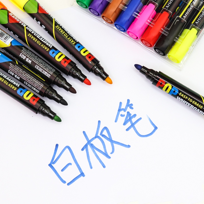 Bút Lông Viết Bảng 8 / 12 Màu Có Thể Xóa Được Dành Cho Học Sinh / Văn Phòng / Nhà Cửa
