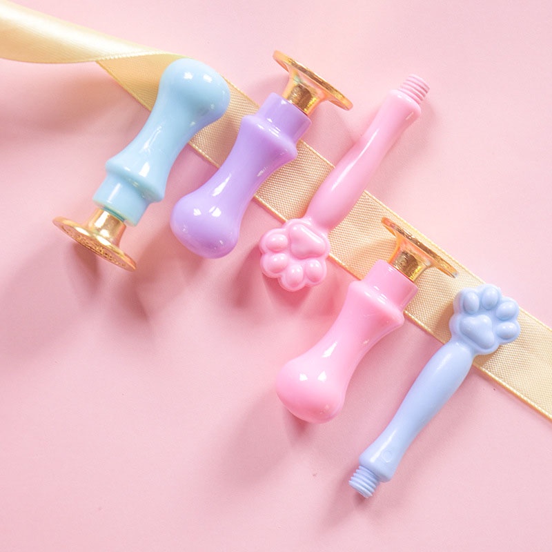 Niêm phong sáp Cat Claw Firepaint niêm phong xử lý pad kim loại trộn thanh công cụ phụ kiện trái tim thiếu nữ scrapbook phong bì thiết lập