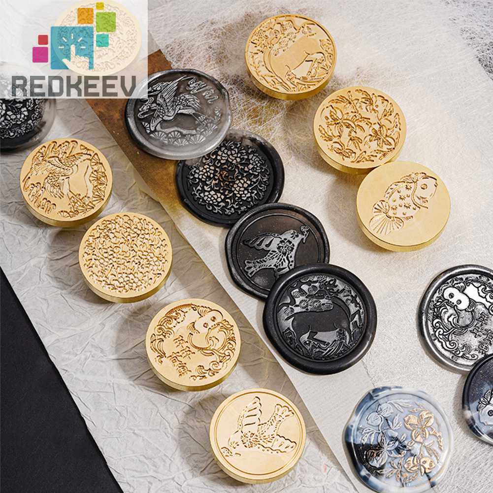 Đầu Tem Đóng Dấu 3D Phong Cách Trung Hoa Cho Thiệp Mời Đám Cưới DIY