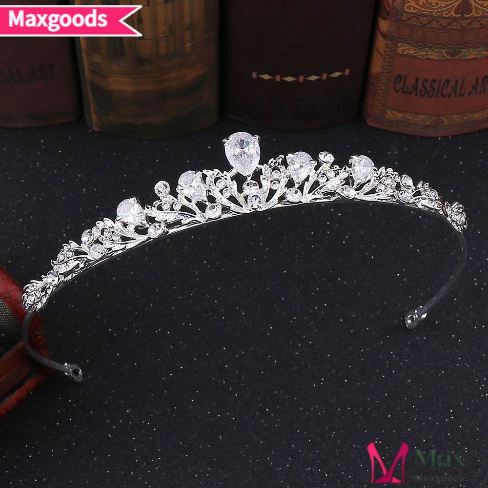 Vương Miện Cài Tóc Bằng Hợp Kim Cho Cô Dâu|Khăn Trùm Đầu Thiết Kế Đơn Giản Tiện Dụng