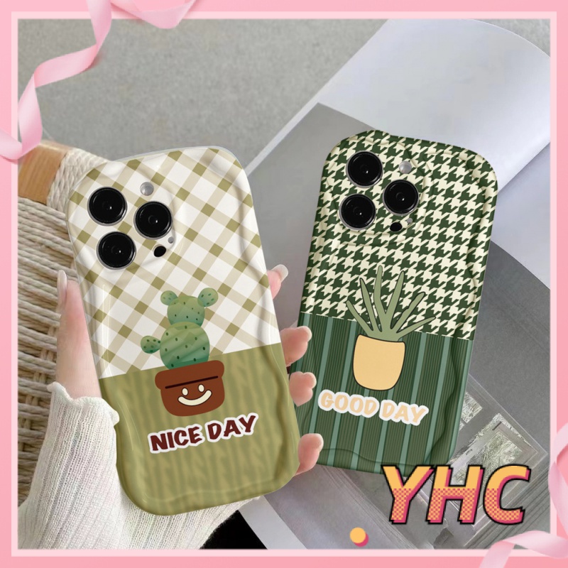 Ốp Lưng iPhone Cây xương rồng trồng trong chậu 3D viền sóng i chống rung bảo vệ vỏ điện thoại máy ảnh Cho Iphone 6 / 6S / 6splus / se / 7 / 7plus / 8 / 8plus / X / xs / xsmax / 11 / 12 / 13 / 14 / Plus / pro / pro max-211