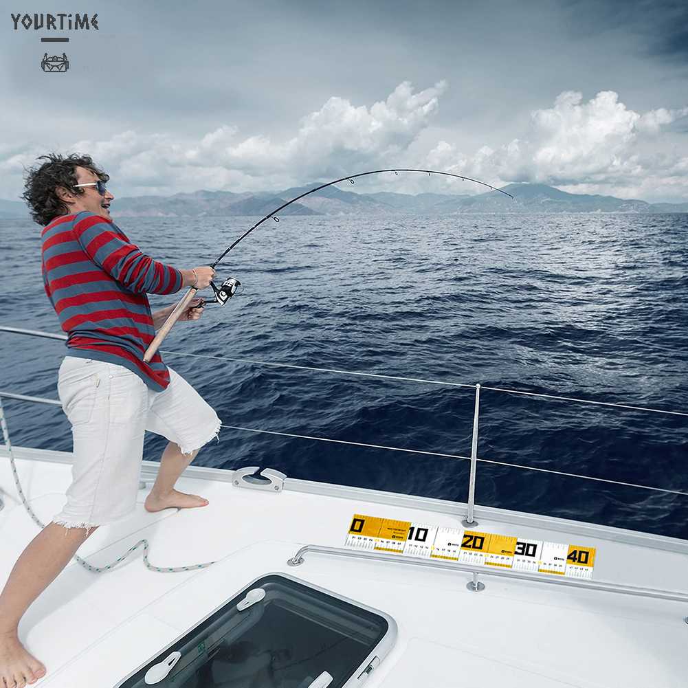 Bộ 2 Thước Đo Lường 65cm Gắn Mồi Câu Cá Chuyên Dụng